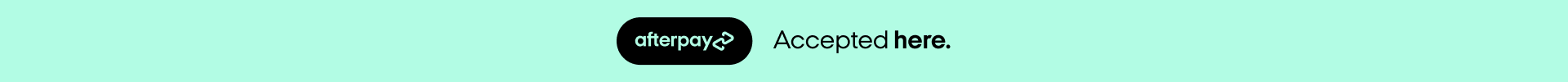 Afterpay accepted here
